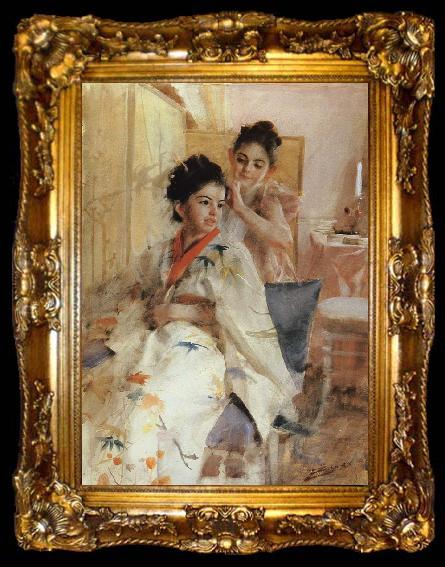framed  Anders Zorn Fronarna Salomon(The misses Salomon), ta009-2